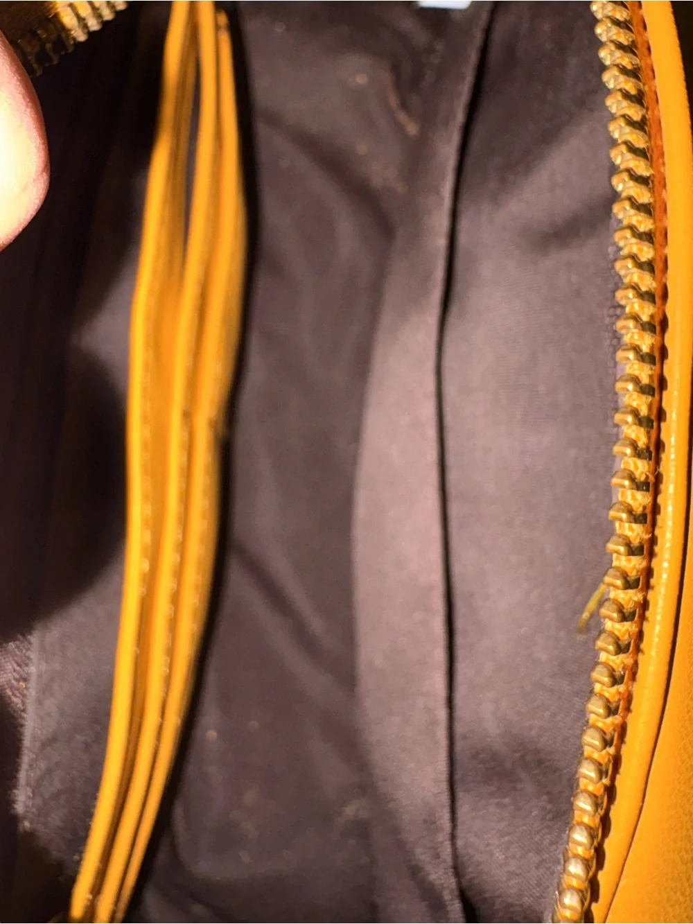 GG Chevron Quilted Mustard Crossbody Bag with Chain Strap